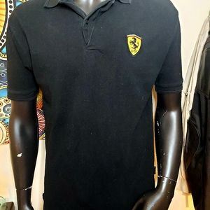 Black Ferrari Polo Shirt